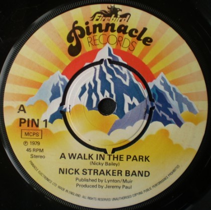 Nick Straker Band - A Walk In The Park - Used Vinyl Record 7" image 1