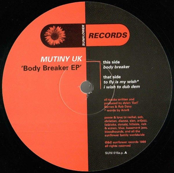 Mutiny - Body Breaker EP - Used Vinyl Record 12" image 1