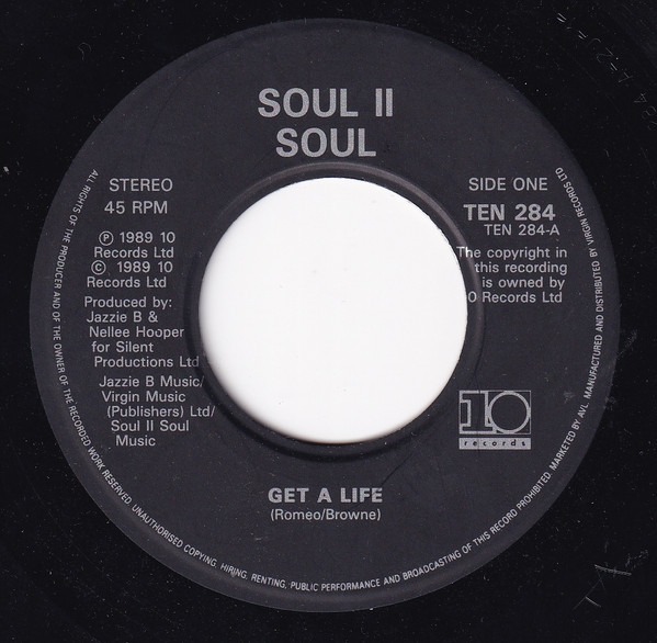 Soul II Soul - Get A Life - Used Vinyl Record 7" image 1