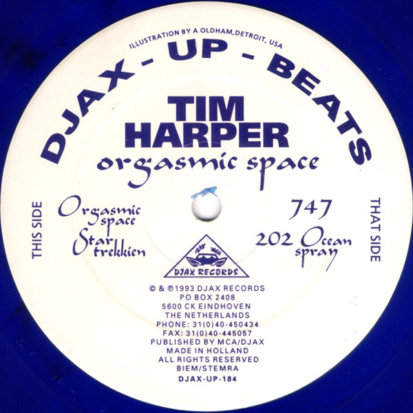 Tim Harper - Orgasmic Space - Used Vinyl Record 12" image 1