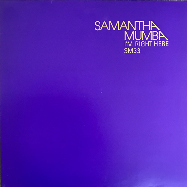 Samantha Mumba - I'm Right Here - Used Vinyl Record 12" image 1