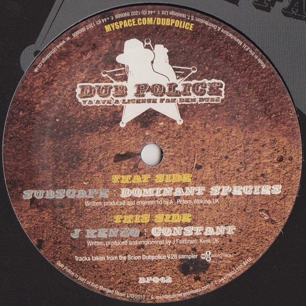 Sub Scape - Dominant Species / Constant - Vinyl Record 12" image 1