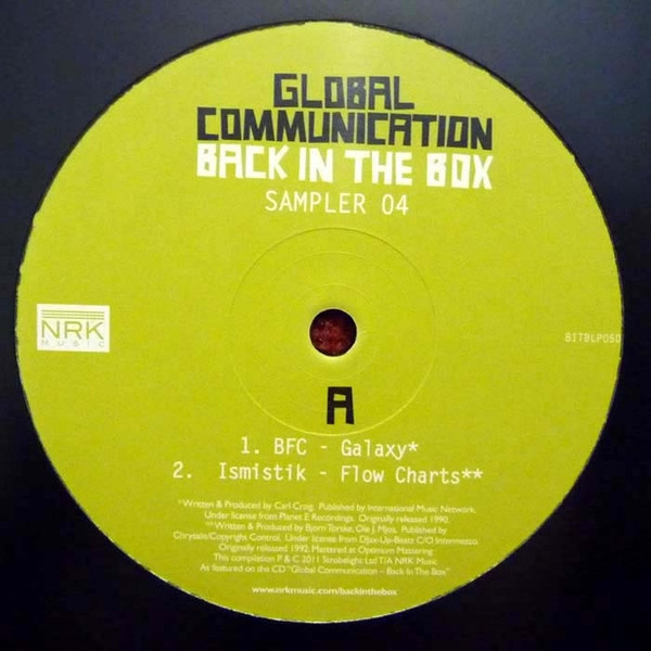 Global Communication - Back In The Box (Sampler 04) - Vinyl Record 12 image 1