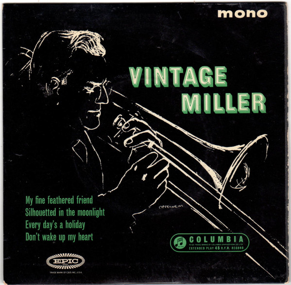 Glenn Miller And His - Vintage Miller - Used Vinyl Record 7" image 1