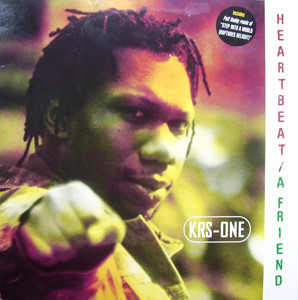 KRS-One - Heartbeat / A Friend - Used Vinyl Record 12" image 1