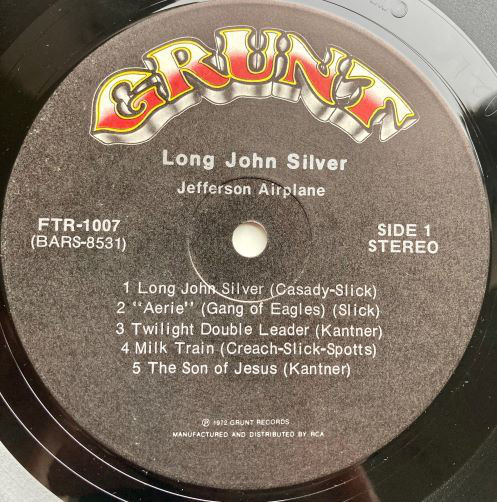 Jefferson Airplane - Long John Silver - Used Vinyl Record image 1