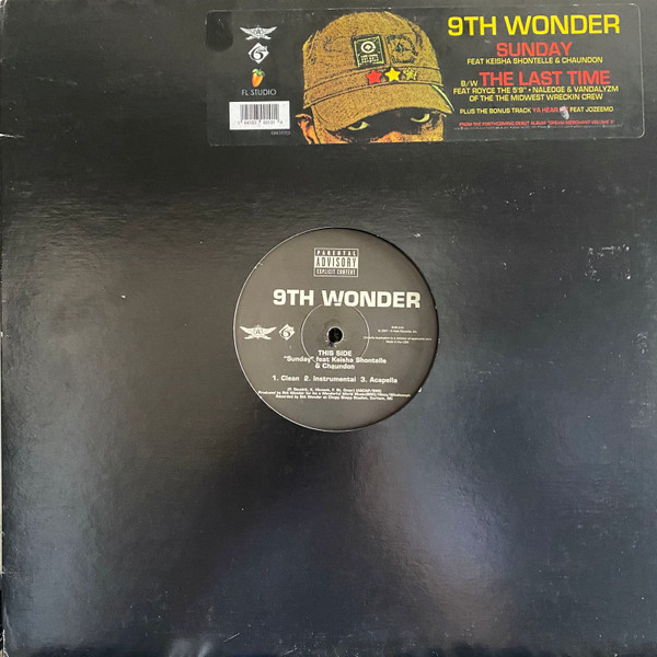 9th Wonder - Sunday / The Last Time / Ya Hear Me - Used Vinyl Record image 1
