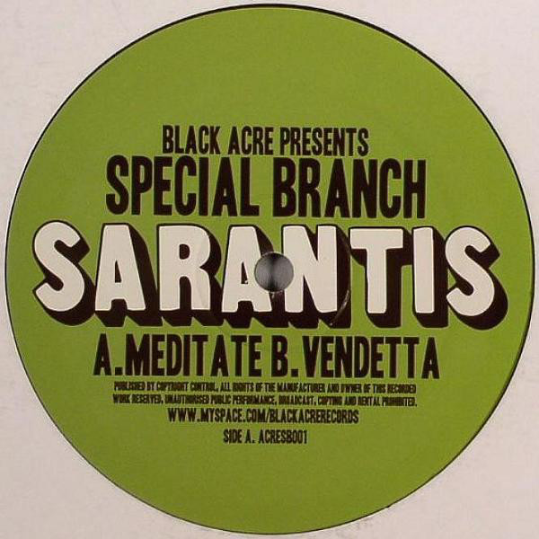 Sarantis - Meditate / Vendetta - Vinyl Record 12" image 1