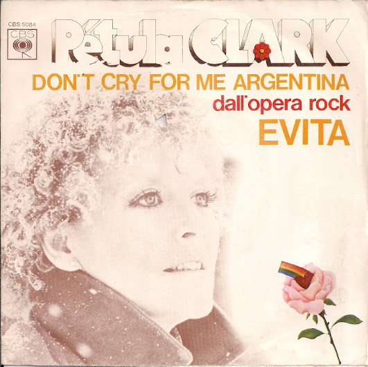 Petula Clark - Don't Cry For Me Argentina - Used Vinyl Record 7" image 1