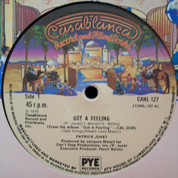 Patrick Juvet - Got A Feeling - Used Vinyl Record 12" image 1