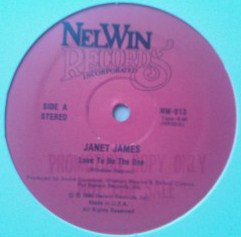 Janet James - Love To Be The One - Used Vinyl Record 12" image 1