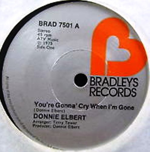 Donnie Elbert - You're Gonna Cry When I'm Gone - Used Vinyl Record 7" image 1