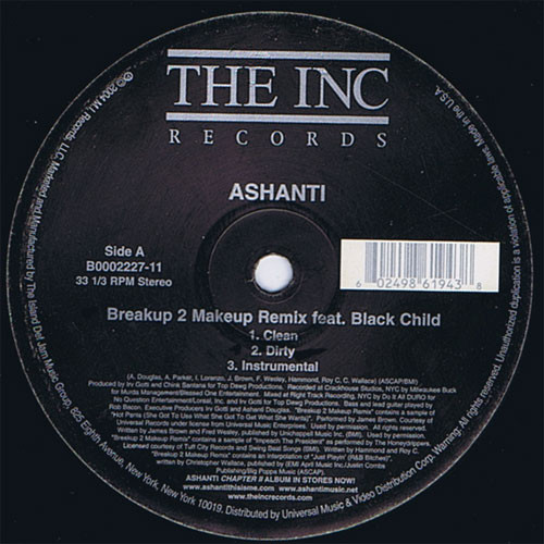 Ashanti - Breakup 2 Makeup (Remix) - Vinyl Record 12" image 1