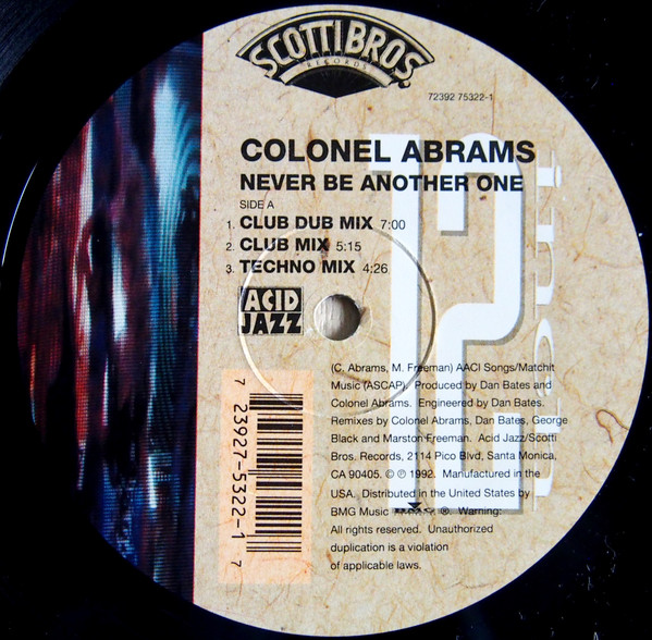 Colonel Abrams - Never Be Another One - Used Vinyl Record 12" image 1