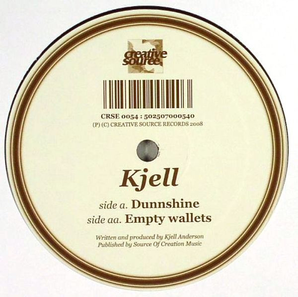 Kjell - Dunnshine / Empty Wallets - Used Vinyl Record 12" image 1