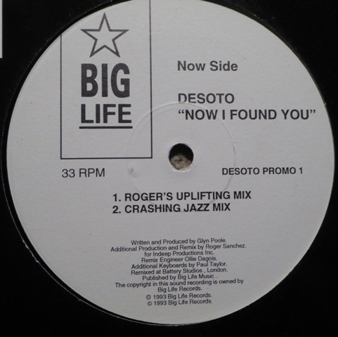 Desoto - Now I Found You - Used Vinyl Record 12" image 1