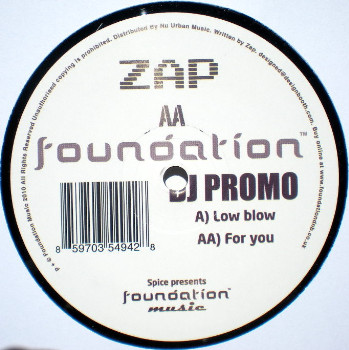 Zap - Low Blow / For You - Vinyl Record 12" image 1
