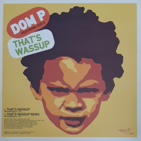 Dom P - That's Wassup / Slow Rinse - Used Vinyl Record 12" image 1