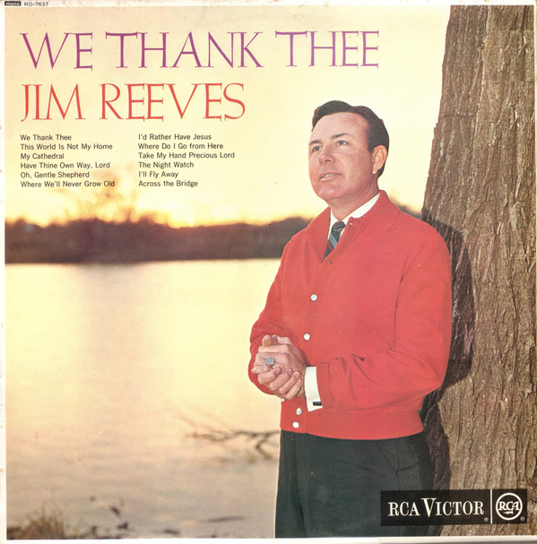 Jim Reeves - We Thank Thee - Used Vinyl Record image 1