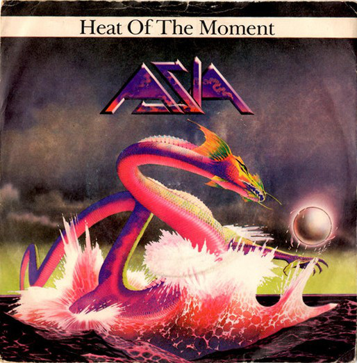 Asia - Heat Of The Moment - Used Vinyl Record 7" image 1