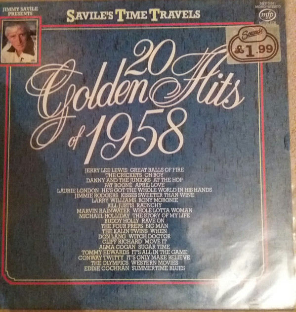 Various - 20 Golden Hits Of 1958 - Used Vinyl Record image 1