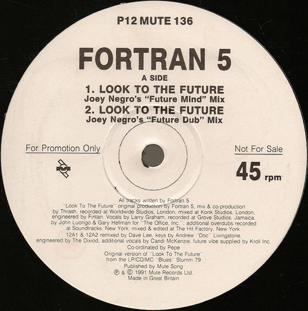 Fortran 5 - Look To The Future - Used Vinyl Record 12" image 1