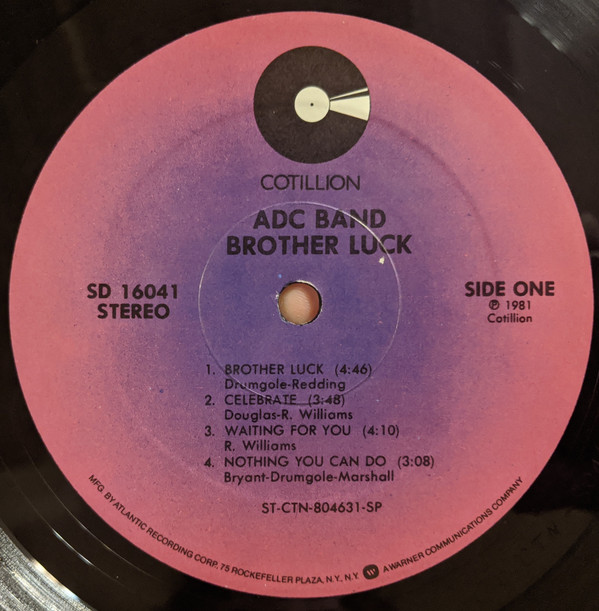 ADC Band - Brother Luck - Used Vinyl Record image 1