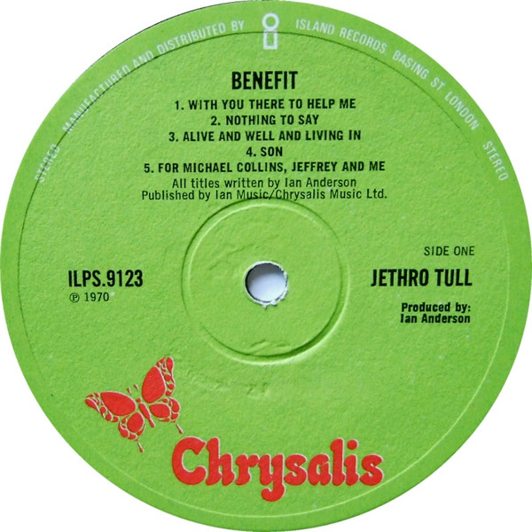 Jethro Tull - Benefit - Used Vinyl Record image 1