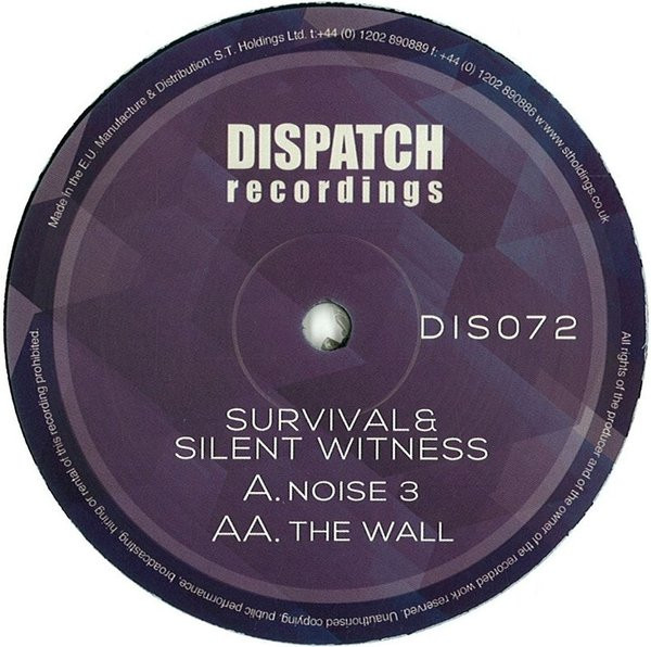 Survival & Silent Wi - Noise 3 / The Wall - Vinyl Record 12" image 1