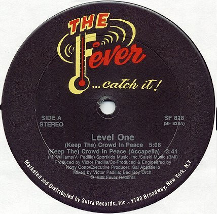 Level One - (Keep The) Crowd In Peace - Vinyl Record 12" image 1