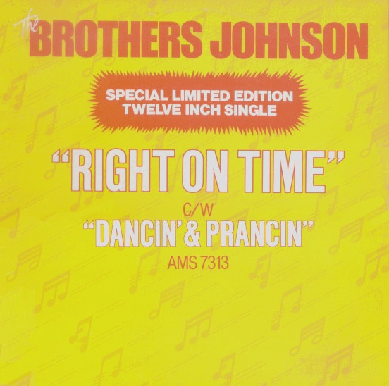 Brothers Johnson - Right On Time / Dancin' & Prancin' - Used Vinyl Recor image 1