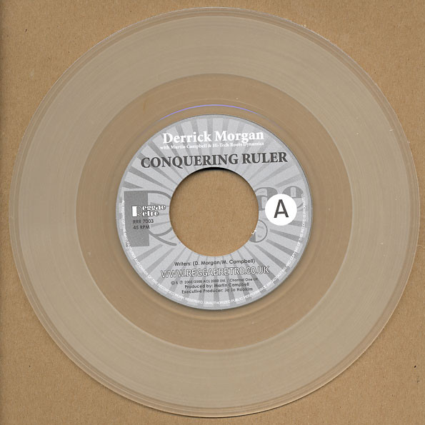 Derrick Morgan - Conquering Ruler - Vinyl Record 7" image 1