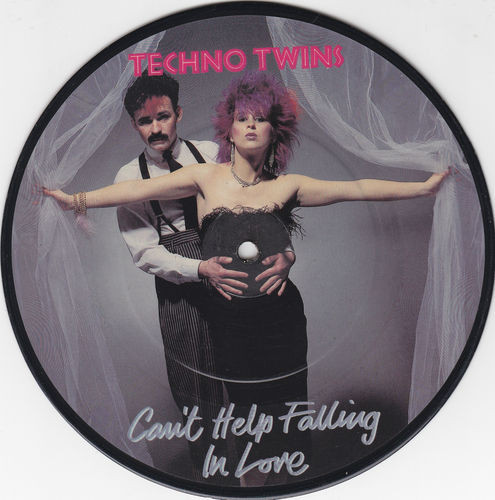 Techno Twins - Can't Help Falling In Love - Used Vinyl Record 7" image 1