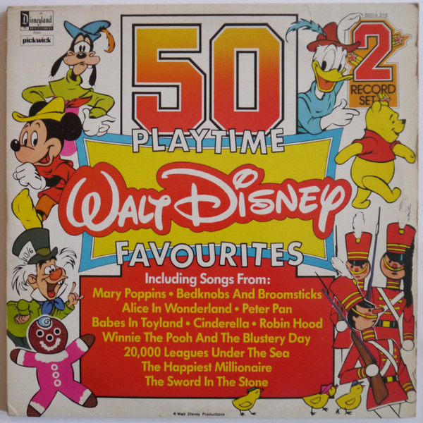 Various - 50 Playtime Walt Disney Favourites - Used Vinyl Record image 1
