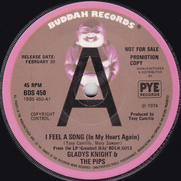 Gladys Knight And Th - I Feel A Song (In My Heart Again) - Us image 1