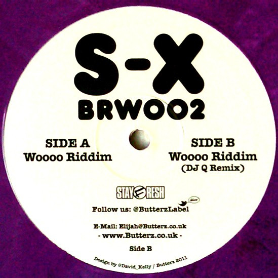 S-X - Woooo Riddim - Used Vinyl Record 10" image 1