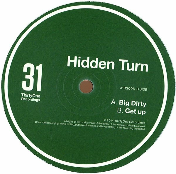 Hidden Turn - Big Dirty / Get Up - Vinyl Record 12" image 1