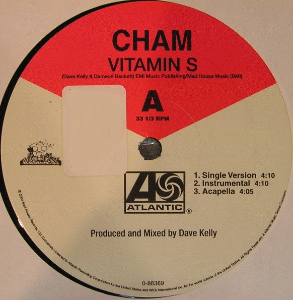 Baby Cham - Vitamin S - Used Vinyl Record 12" image 1