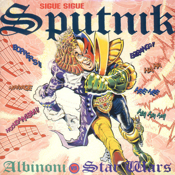 Sigue Sigue Sputnik - Albinoni Vs Star Wars - Used Vinyl Record 7" image 1