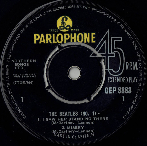 Beatles - (No. 1) - Used Vinyl Record 7" image 1