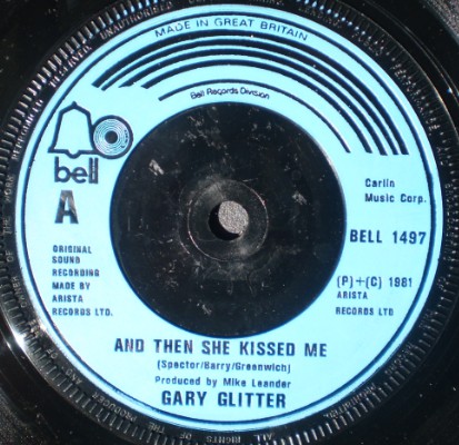 Gary Glitter - And Then She Kissed Me - Used Vinyl Record 7" image 1