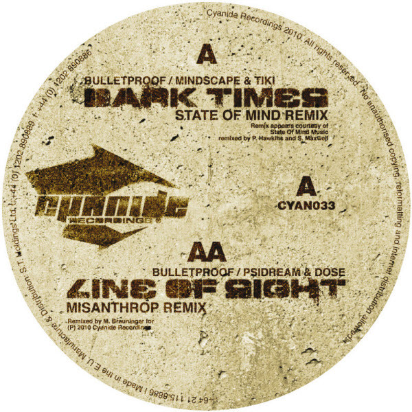 Various - Dark Times (State Of Mind Remix) / Line Of Sight (Misanthro image 1
