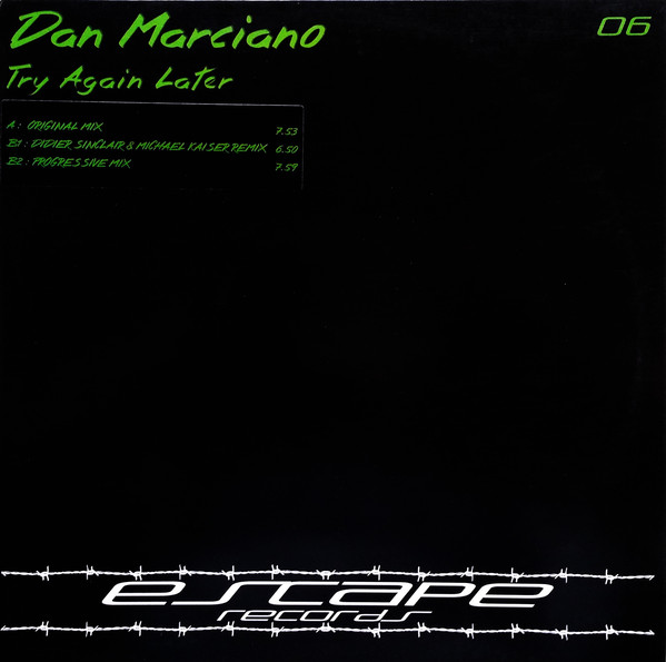 Dan Marciano - Try Again Later - Used Vinyl Record 12" image 1