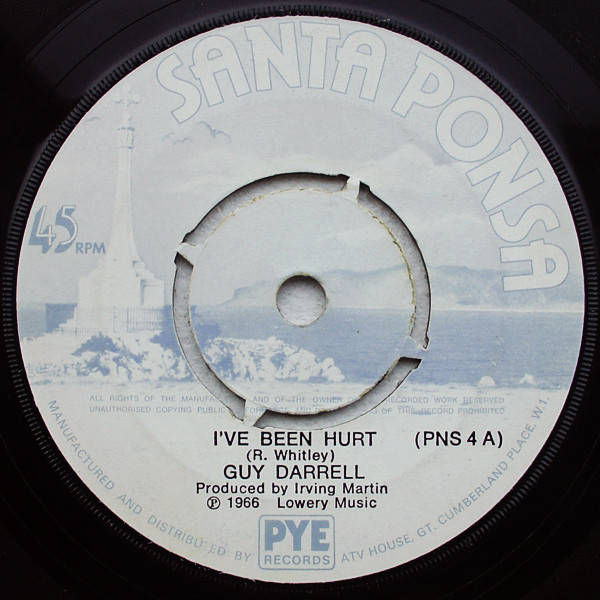 Guy Darrell - I've Been Hurt - Used Vinyl Record 7" image 1