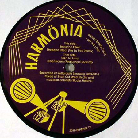 Randy Barracuda - On The Low - Vinyl Record 12" image 1
