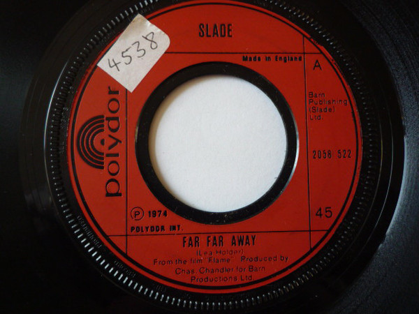 Slade - Far Far Away - Used Vinyl Record 7" image 1