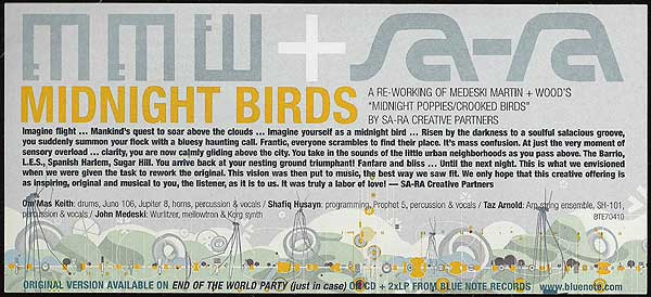 Medeski Martin & Woo - Midnight Birds - Used Vinyl Record 12" image 1