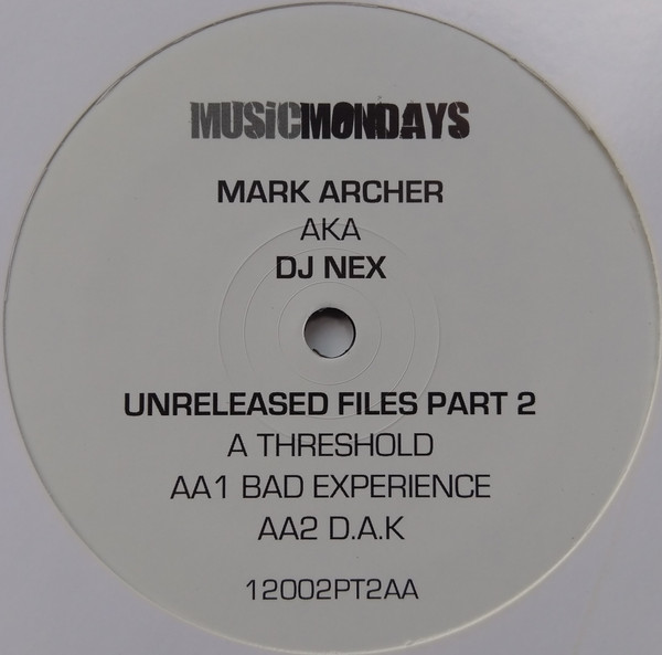 Mark Archer - Unreleased Files Part 2 - Vinyl Record 12" image 1
