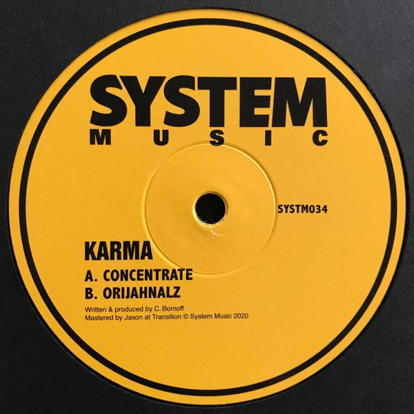Karma - Concentrate / Orijahnalz - Vinyl Record 12" image 1