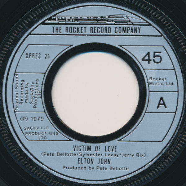Elton John - Victim Of Love - Used Vinyl Record 7" image 1